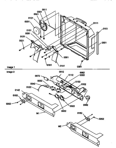 Ice & water cavity and electronic bracket assy