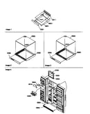 Shelf, crisper assemblies and toe grille