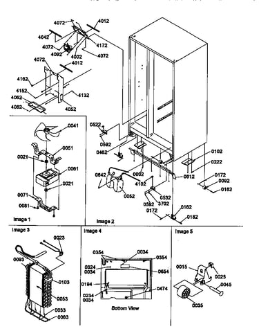 Drain system, rollers, and evaporator assy