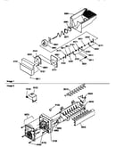 Ice bucket auger and ice maker parts