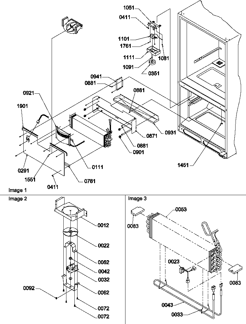 Evaporator & freezer control assembly
