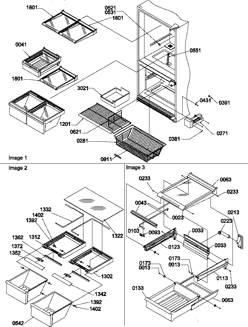 Shelving assemblies