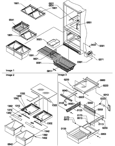 Shelving assemblies
