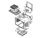 Caloric RSF3410W-P1141257N oven, bar broiler (rsf3200l/p1141255n) (rsf3200w/p1141264n) (rsf3300l/p1141256n) (rsf3300w/p1141265n) diagram