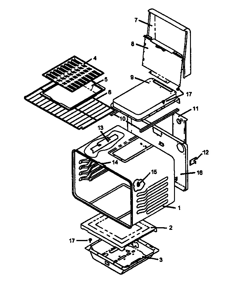 Oven, ultra ray broiler (rsf3410l/p1141257n) (rsf3410w/p1141257n)