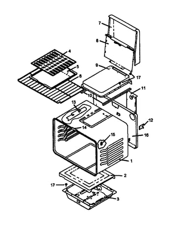 Oven, ultra ray broiler (rsf3410l/p1141257n) (rsf3410w/p1141257n)