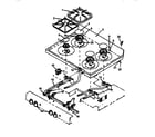 Caloric RSF3300W-P1141265N sealed burner diagram