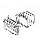 Oven door assembly (rsf3200l/p1141255n) (rsf3200w/p1141264n) (rsf3300l/p1141256n)