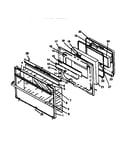 Oven door assembly (rsf3300l/p1141256n) (rsf3300w/p1141265n) (rsf3410l/p1141257n) (rsf3410w/p1141257n)