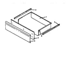 Caloric RSF3410W-P1141257N storage drawer assembly diagram