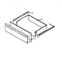 Caloric RSF3410W-P1141257N storage drawer assembly diagram