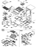 Interior cabinet & drain block assembly