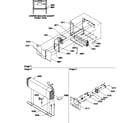 Amana TR18VE-P1307401WE evaporator and fan motor assembly diagram