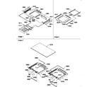 Amana TR18VW-P1307401WW shelving assemblies diagram