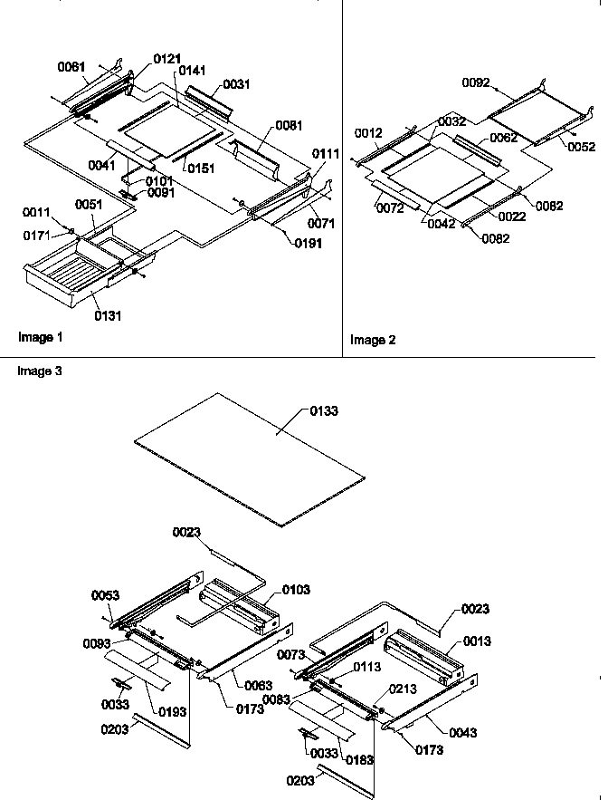 Shelving assemblies