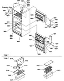 Door, hinges and accessories
