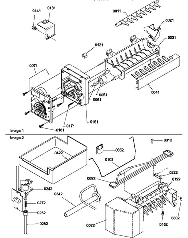 Ice maker assembly and parts