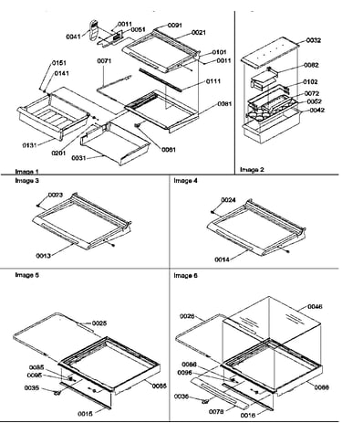 Deli, shelf, and crisper assemblies