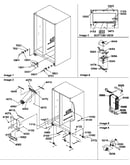 Drain system, rollers, and evaporator assy