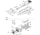 Amana SRD20TPW-P1190811WW ice bucket auger and ice maker parts diagram