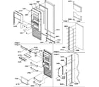 Amana SRD25TPW-P1190308WW refrigerator door diagram