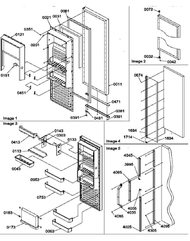 Refrigerator door