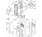 Amana SRD25TPSE-P1190310WE freezer door diagram