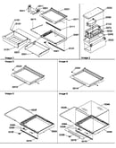 Deli, shelf, and crisper assemblies