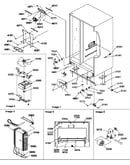Drain system, rollers, and evaporator assy