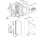 Amana SXD322S2W-P1305701WW refrigerator door and accessories diagram