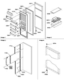 Refrigerator door and accessories
