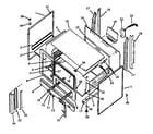 Caloric RLS666UW/P1142965NW cabinet diagram