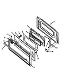 Oven door, rls669 (rls669ul/p1142168nl) (rls669ul/p1142769nl) (rls669ul/p1142966nl) (rls669uw/p1142769nw) (rls669uw/p1142966nw)