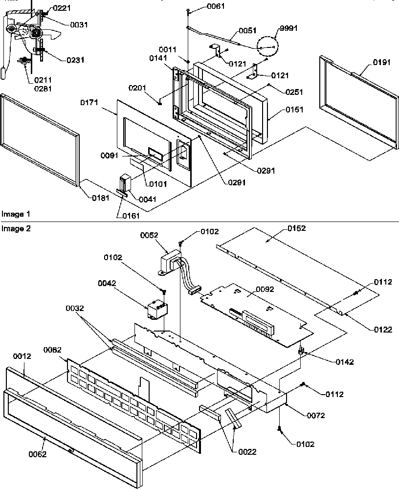 Door/control panel