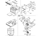 Amana MC2000MPT-P1154602M cabinet/blower diagram