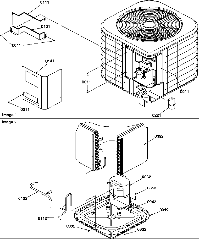 OUTER CABINET/COMPRESSOR