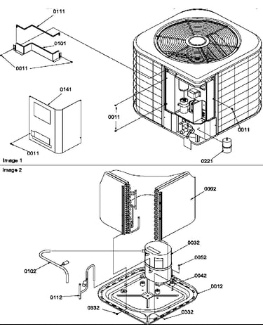 Outer cabinet/compressor