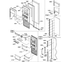 Amana SRD27TPE-P1190312WE refrigerator door diagram