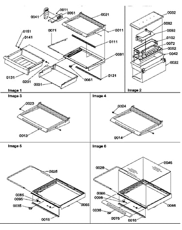 Deli, shelf, and crisper assemblies