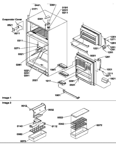 Door, hinges and accessories