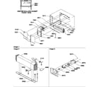 Amana ATS518SW-P1183714WW evaporator and fan motor assemblies diagram