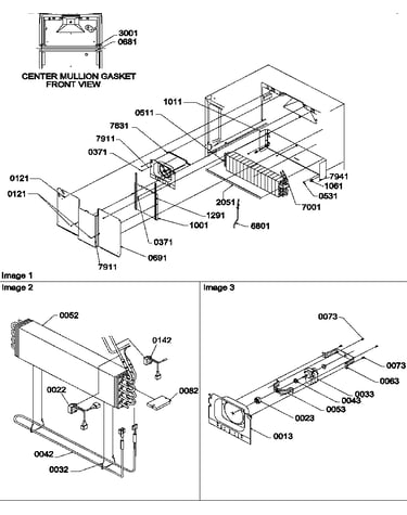 Evaporator and fan motor assemblies