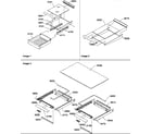 Amana ATS518SW-P1183714WW shelving assemblies diagram