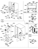 Drain systems, rollers, and evaporator assy