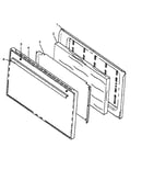 Oven door, solid panel ehn330/340 (ehn3302w/p1142476nw) (ehn3302w/p1143204nw) (ehn3402w/p1143205nw)