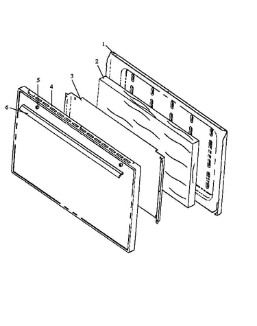Oven door, solid panel ehn330/340 (ehn3302w/p1142476nw) (ehn3302w/p1143204nw) (ehn3402w/p1143205nw)