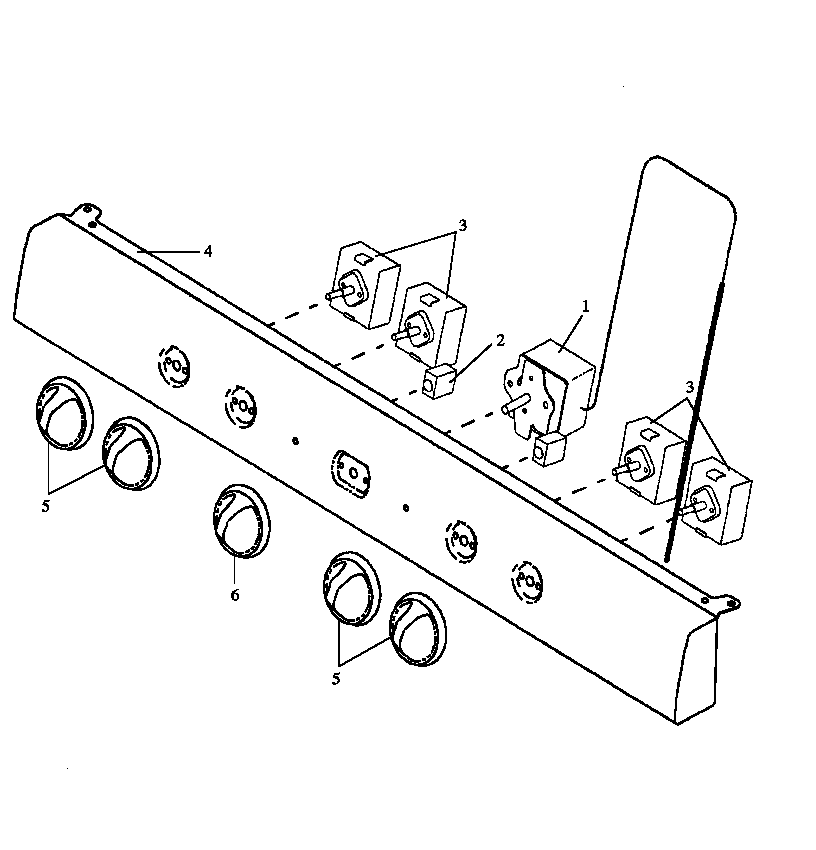 FRONT CONTROL PANEL, EHN330/340 (EHN3302W/P1142476NW) (EHN3302W/P1143204NW) (EHN3402W/P1143205NW) (EHN3802L/P1143207NL)