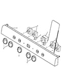 Front control panel, ehn330/340 (ehn3302w/p1142476nw) (ehn3302w/p1143204nw) (ehn3402w/p1143205nw) (ehn3802l/p1143207nl)