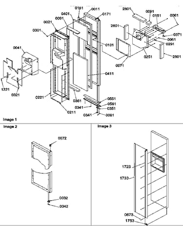 Interior freezer door