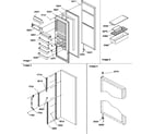 Amana SCD25TL-P1190426WL refrigerator door and accessories diagram